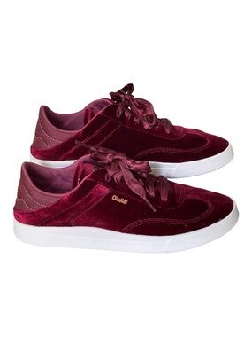 OluKai Kilea Lanui Velvet Burgundy Sneakers Women 9